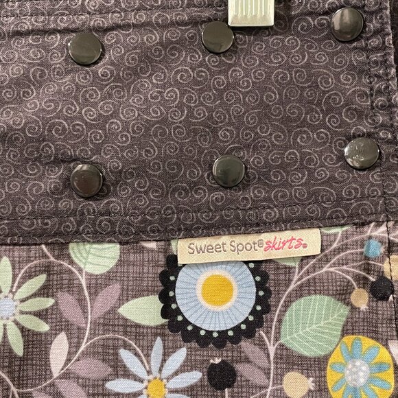 SWEET SPOT Sport Skirt, Adjustable/Reversible Mini, Black/Gray/Blue - 10 - 18 - Picture 2 of 4